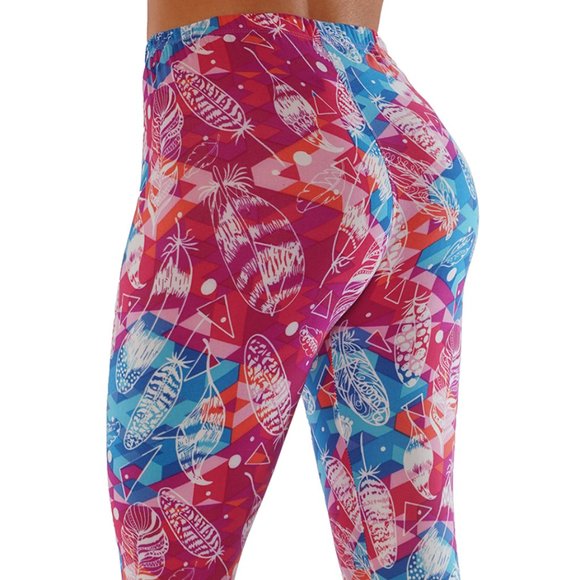 Casual Leggings super soft and comfortable with elastic waist band PL203 Pink - Picture 2 of 5